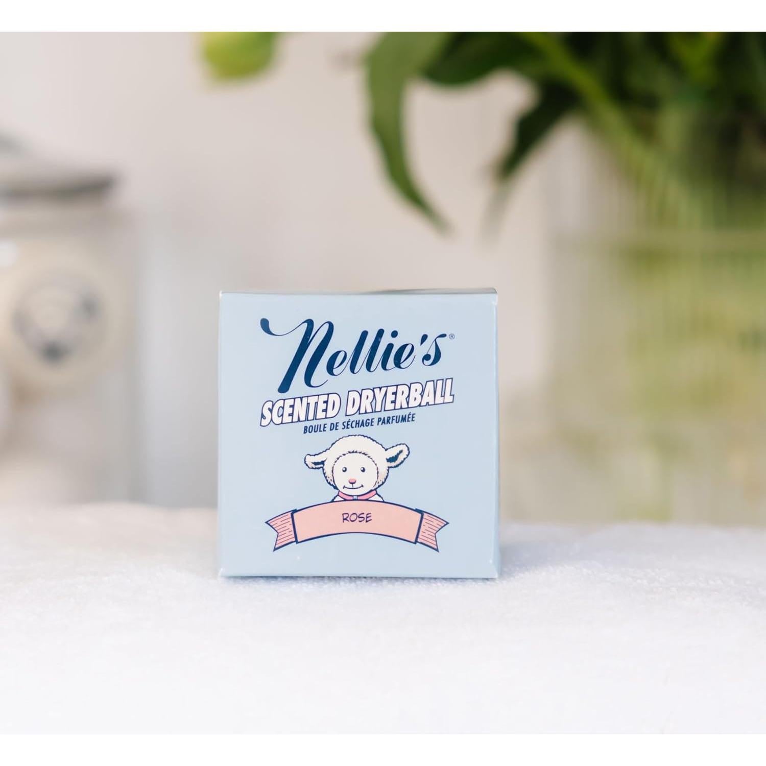 Bola de Secado Aromatizada a Rosa Nellie's - 100% Lana Pura