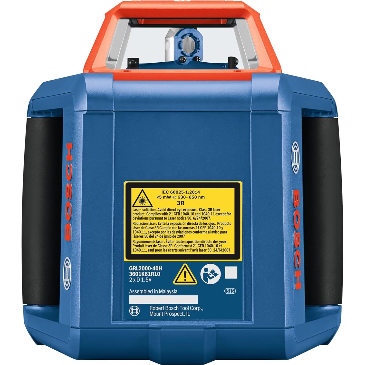 Láser Rotativo Bosch GRL2000-40HK Kit Completo 609,6 m