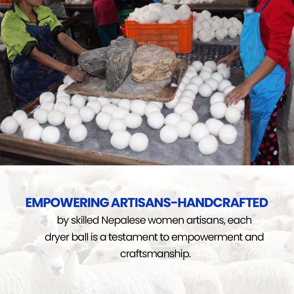 Bolas de Secado de Lana Unique Craft 6-Pack XL Ecológicas