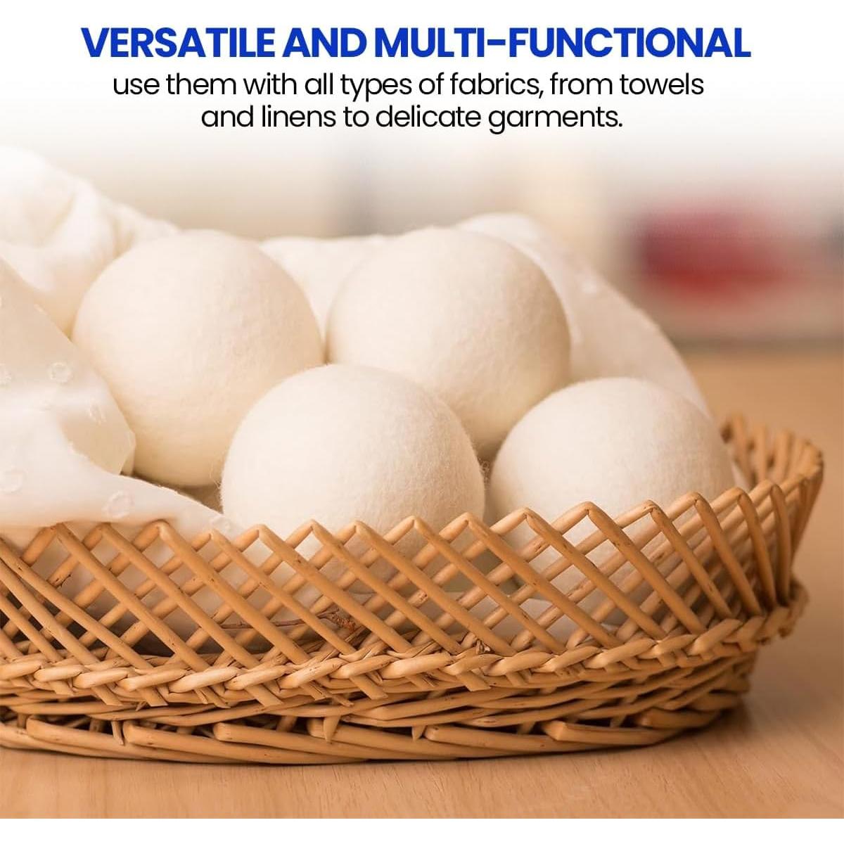 Bolas de Secado de Lana Unique Craft 6-Pack XL Ecológicas