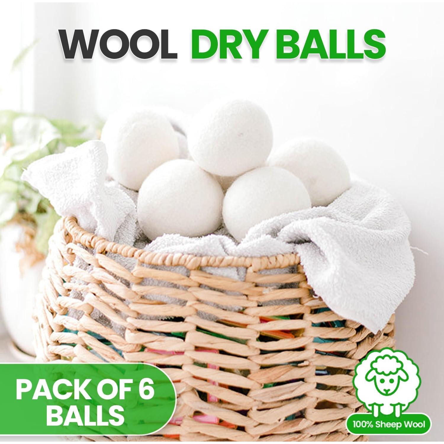 Bolas de Secado de Lana Unique Craft 6-Pack XL Ecológicas