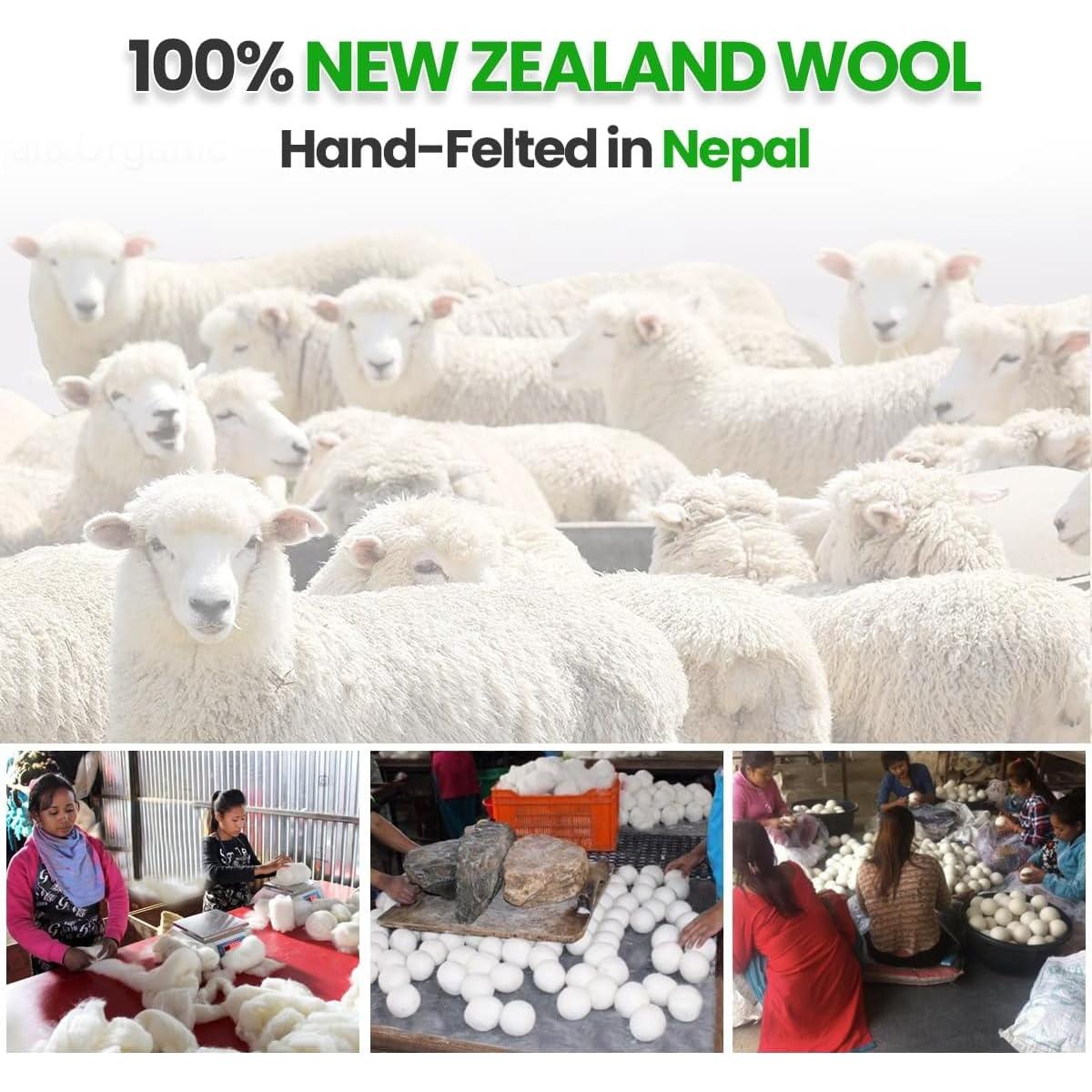 Bolas de Secado de Lana Unique Craft 6-Pack XL Ecológicas