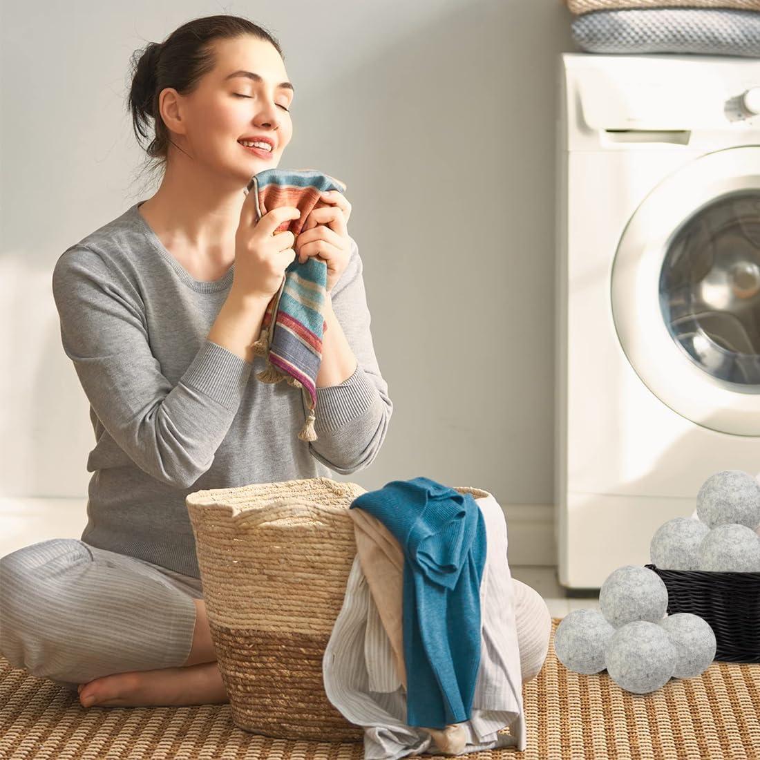 Bolas de Secado de Lana LINXIU - Paquete de 6 Reutilizables