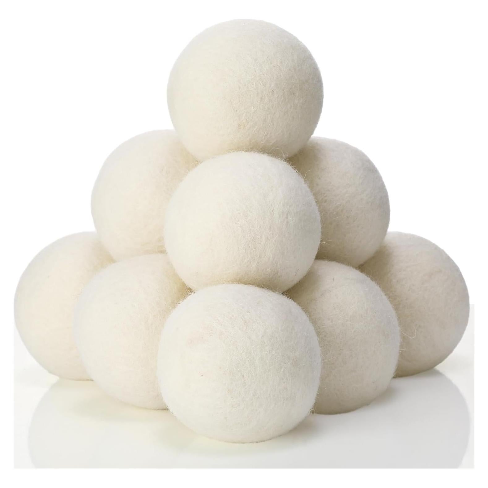 Bolas de Secado de Lana Preboun 12 Pcs Reutilizables 6.6 cm