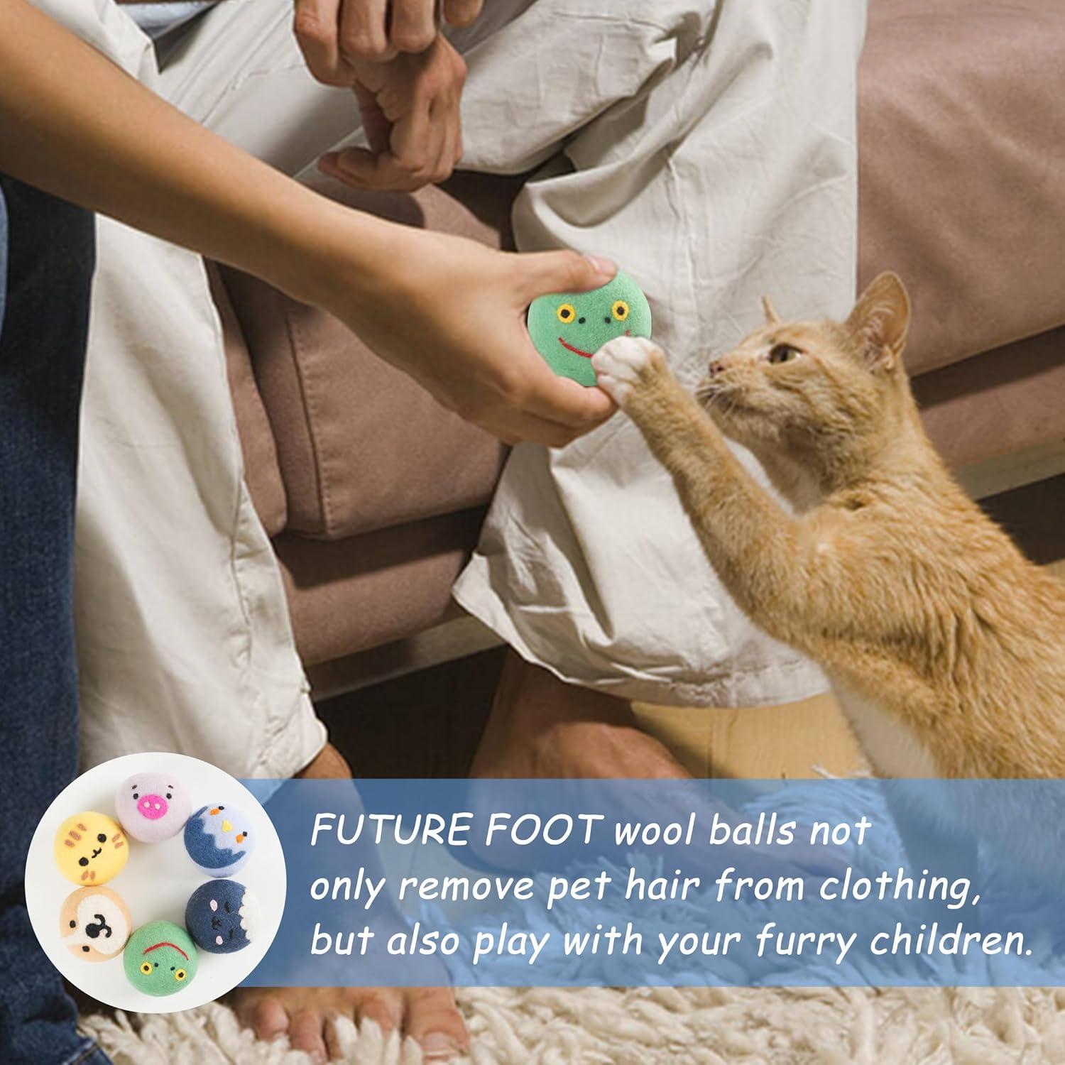 Bolas de Secado de Lana FUTURE FOOT XL 6 Piezas Animales