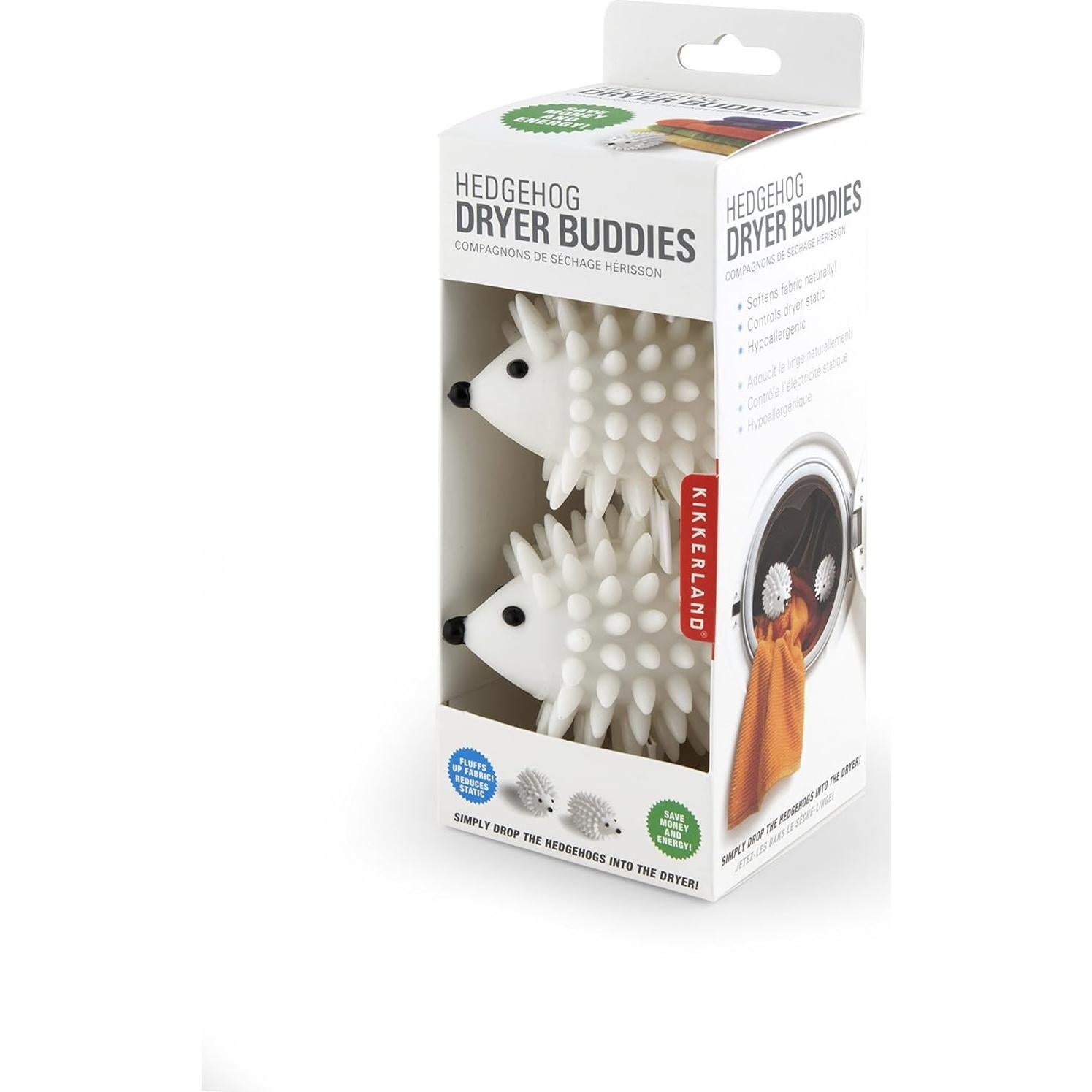 Bolas de Secado Reutilizables Kikkerland Erizo, Set de 2