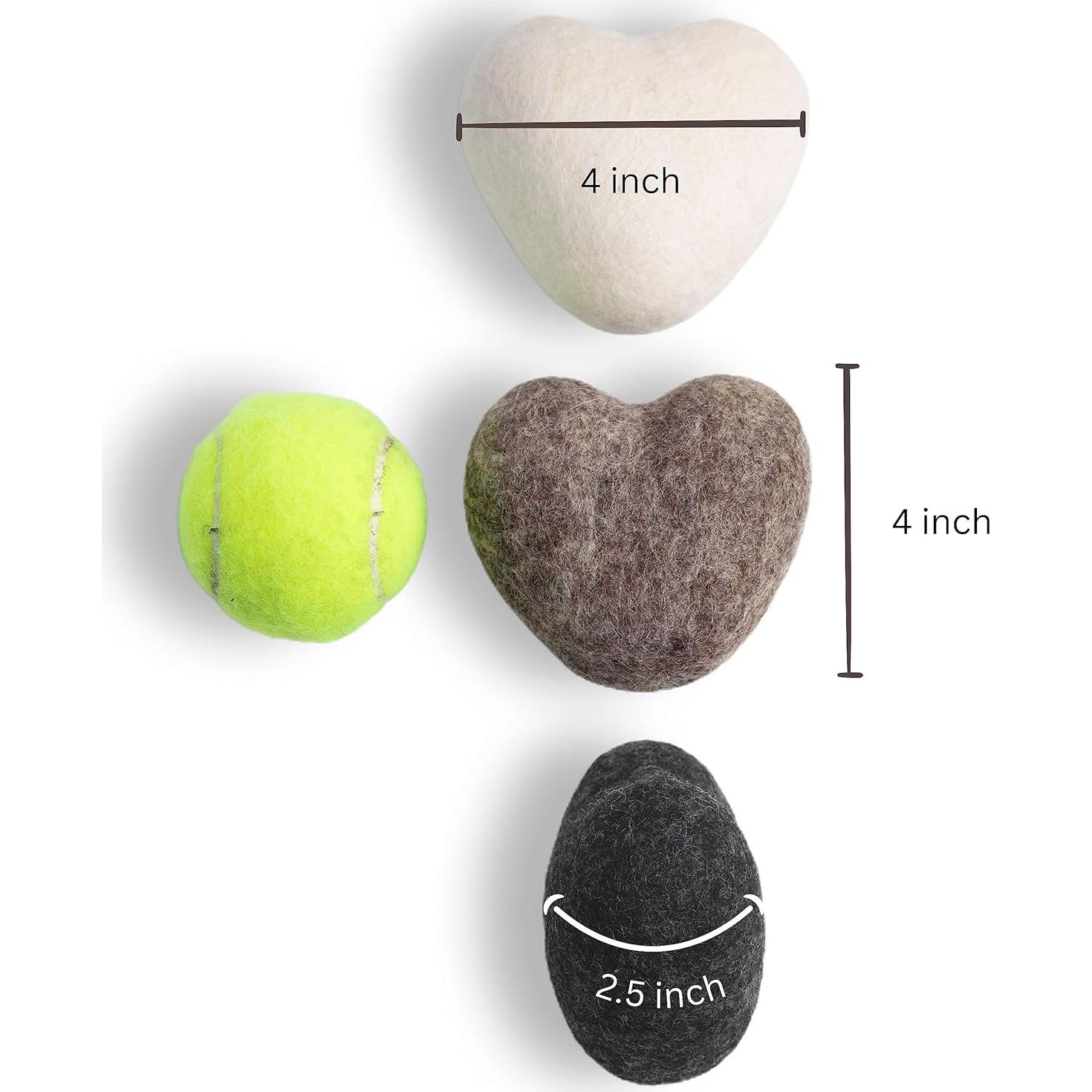 Bolas de Secado de Lana Hechas a Mano Big Heart 3-Pack XL