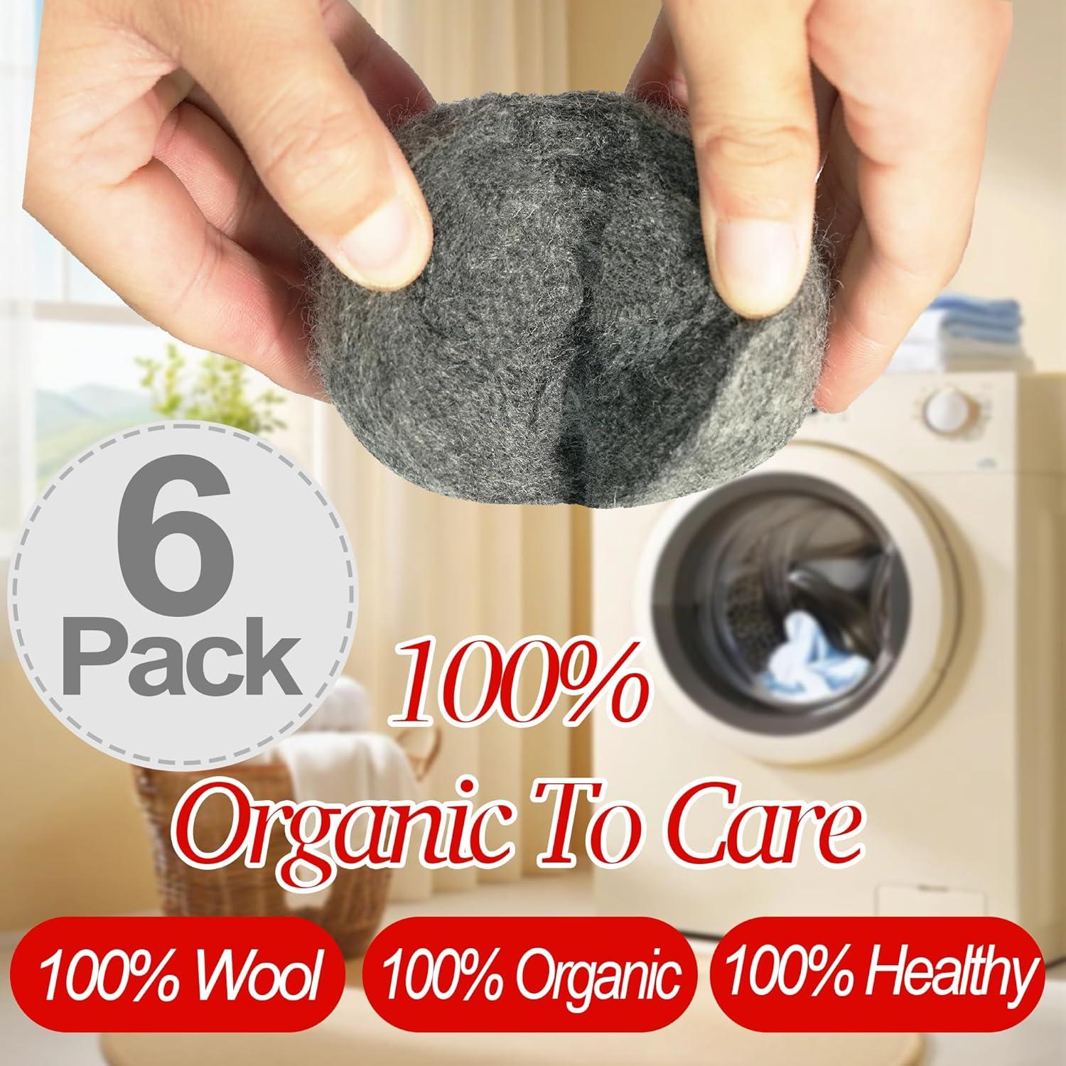Bolas de Secado de Lana Reutilizables XIANG YXWO 6 Pcs 7 cm