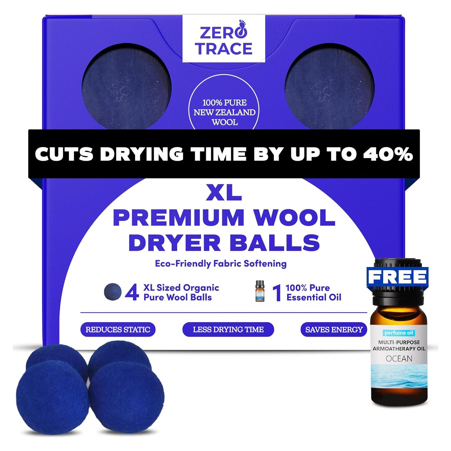 Bolas de Secado de Lana Zero Trace - Reutilizables y Ecológicas