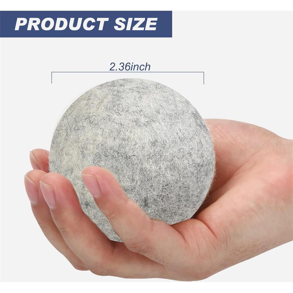 Paquete de 6 bolas de lana reutilizables para secadora Yeasing