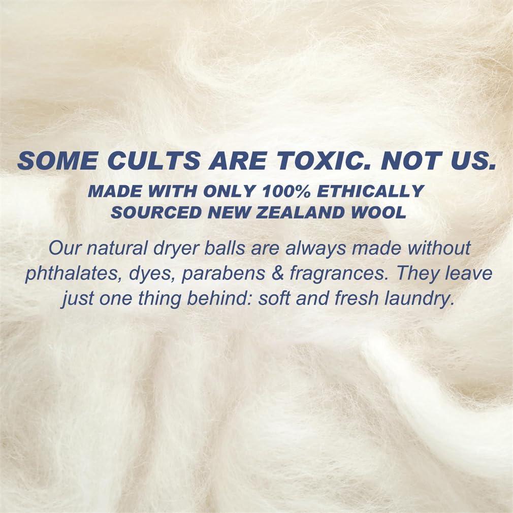 Paquete de 6 bolas de lana reutilizables para secadora Yeasing