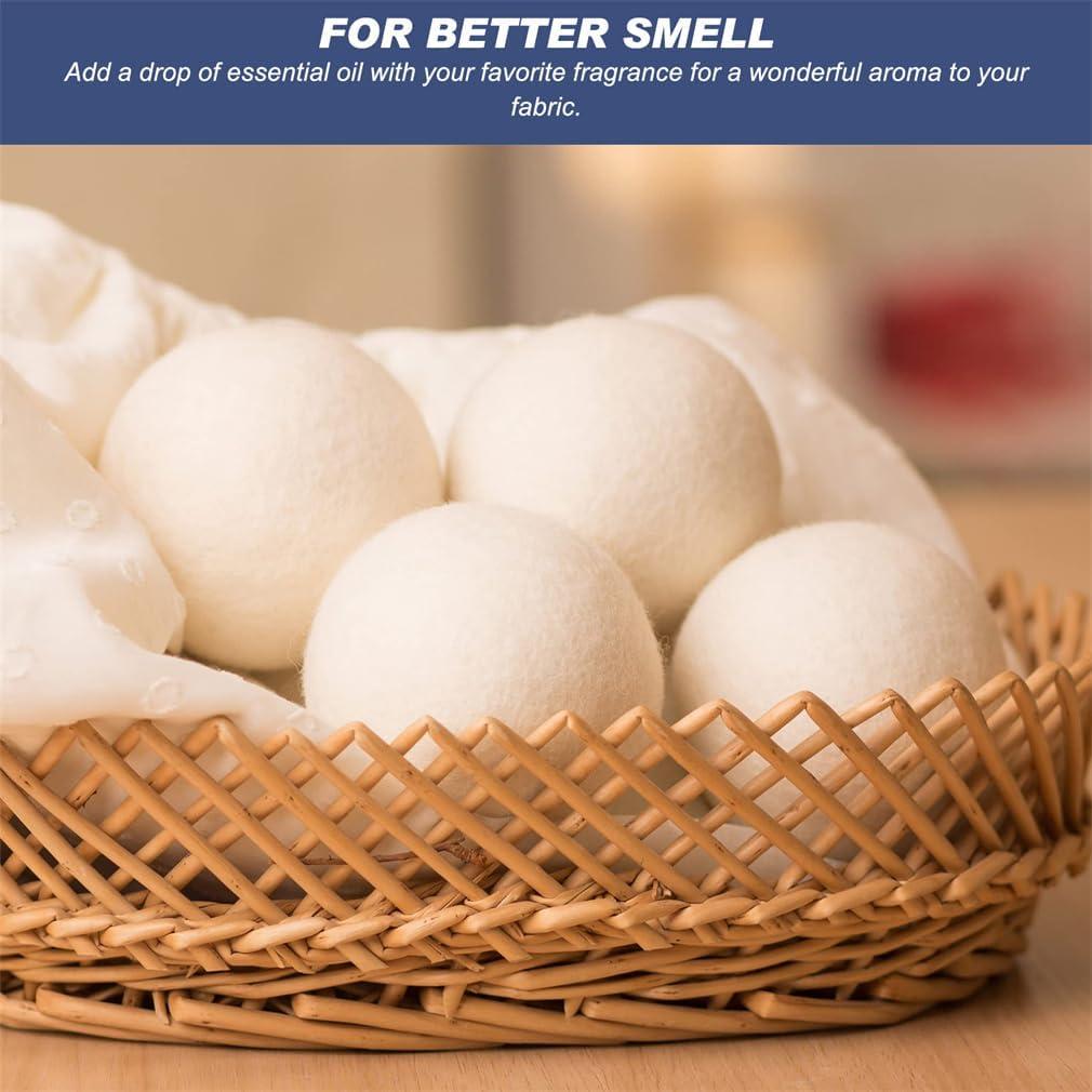 Paquete de 6 bolas de lana reutilizables para secadora Yeasing