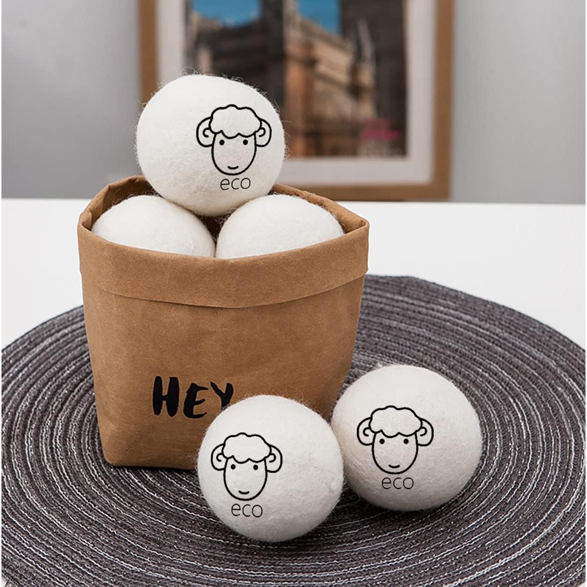 Paquete de 6 Bolas de Secadora de Lana Bienstylife Ecológicas