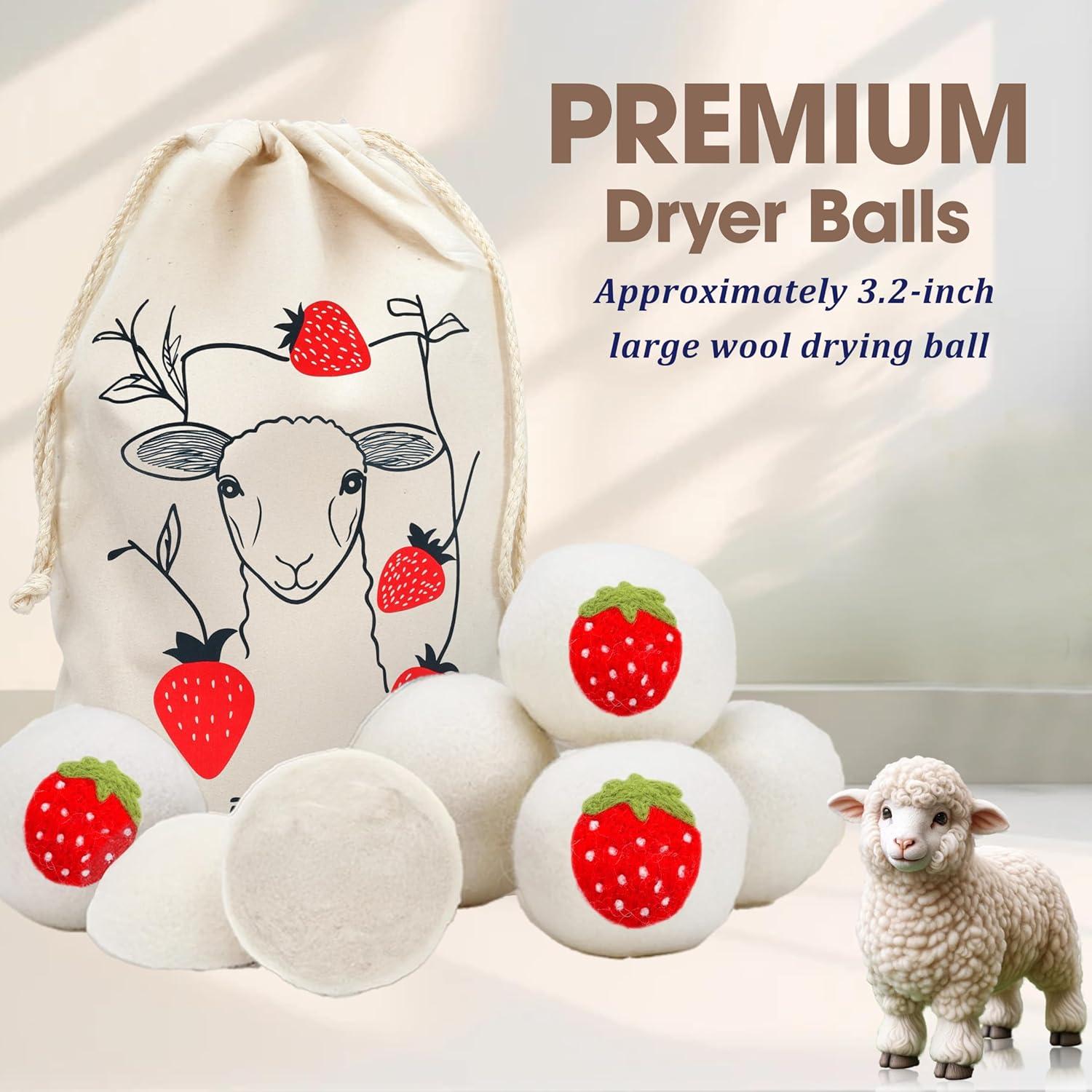 Bolas de Secado de Lana TGing - 6 Piezas Ecológicas 100% Lana