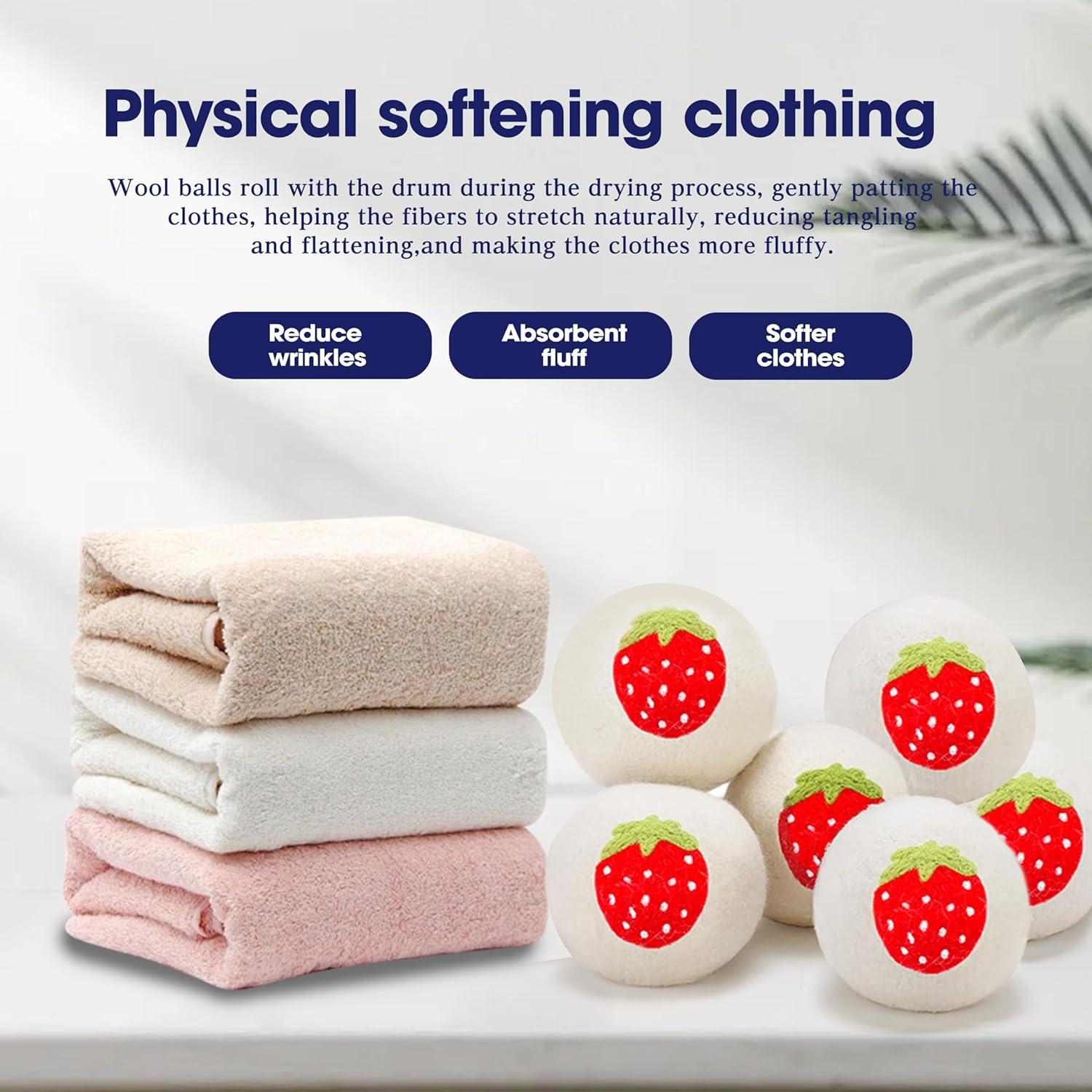 Bolas de Secado de Lana TGing - 6 Piezas Ecológicas 100% Lana