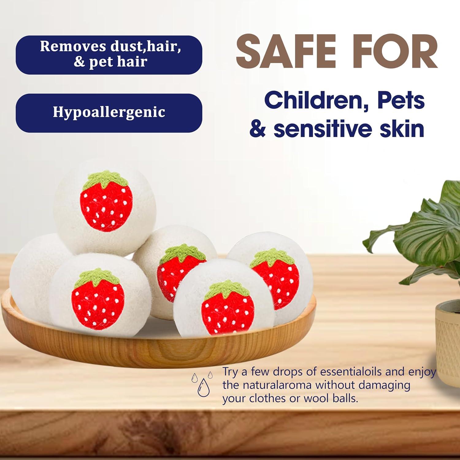 Bolas de Secado de Lana TGing - 6 Piezas Ecológicas 100% Lana