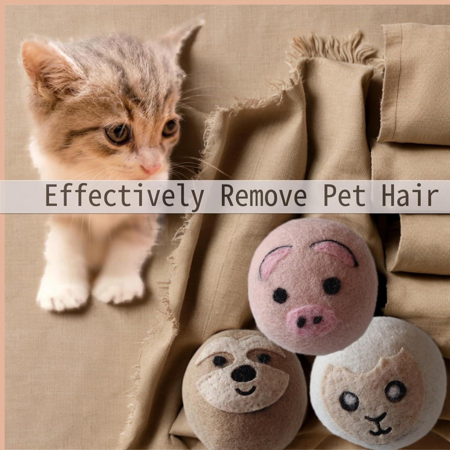 Bolas de Secado de Lana YWXWY - Reutilizables, Antiestáticas, 6 Piezas