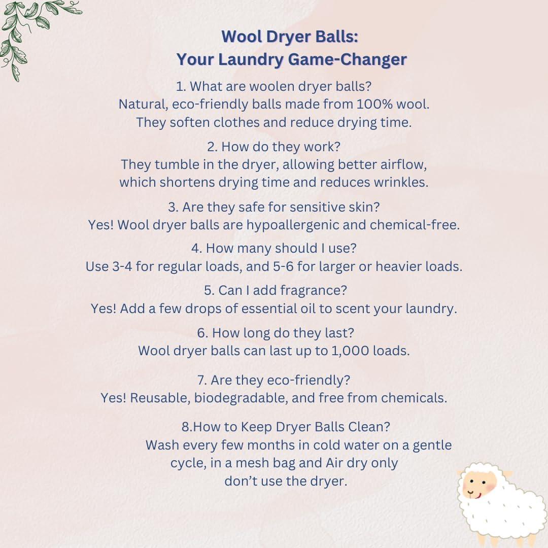 Bolas de Secadora de Lana Flashdeal - 6 Piezas Ecológicas