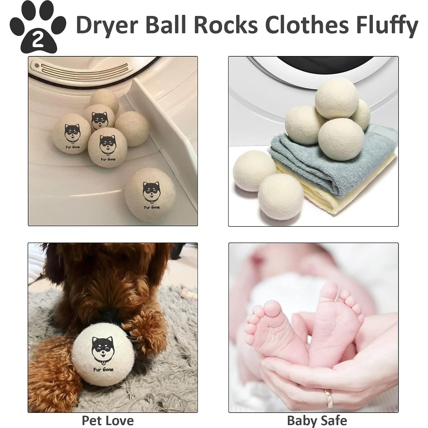 Bolas de Secado de Lana Bienstylife - Eliminador de Pelo de Mascotas