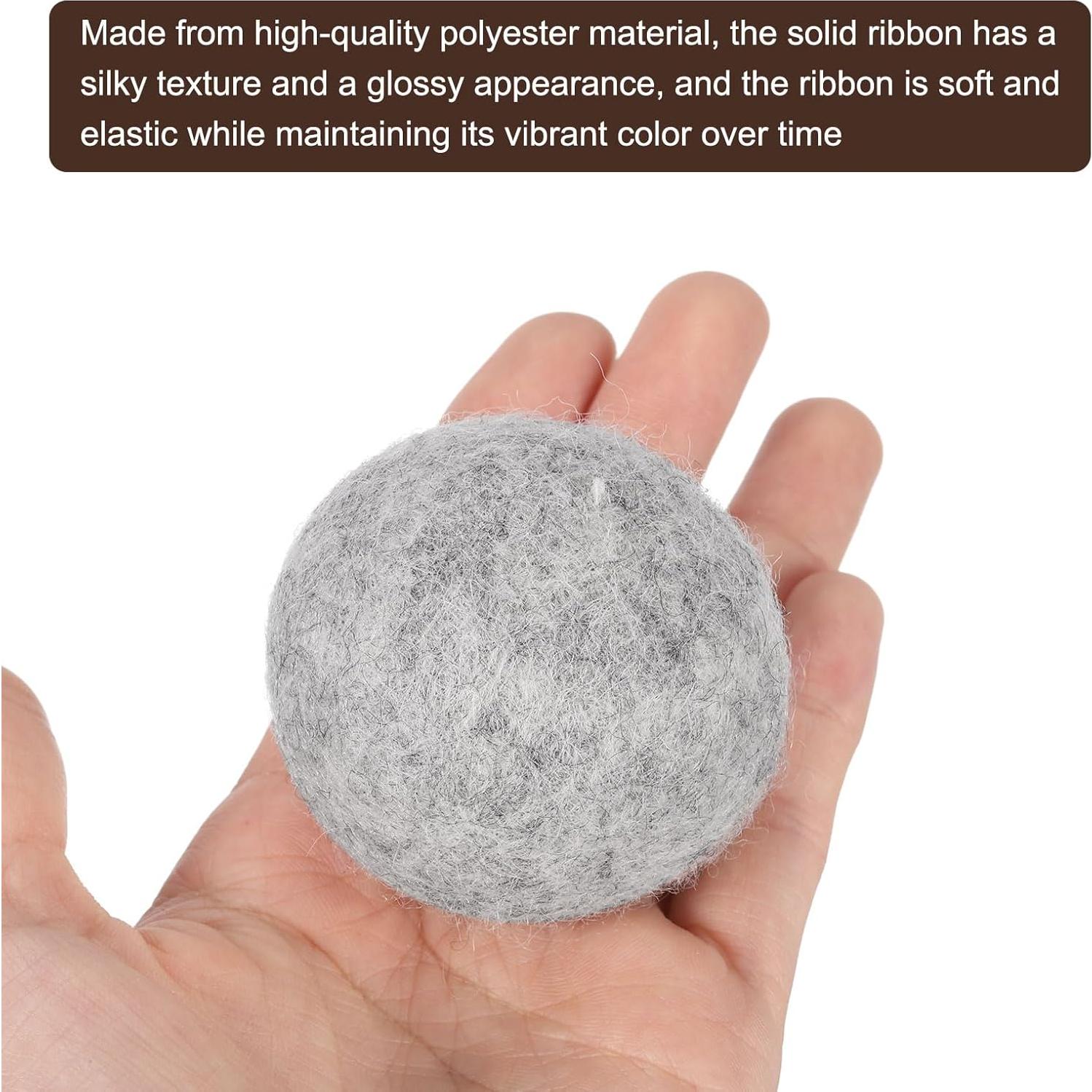 Bolas de Secadora de Lana uxcell 4 Pcs 5 cm Gris Claro