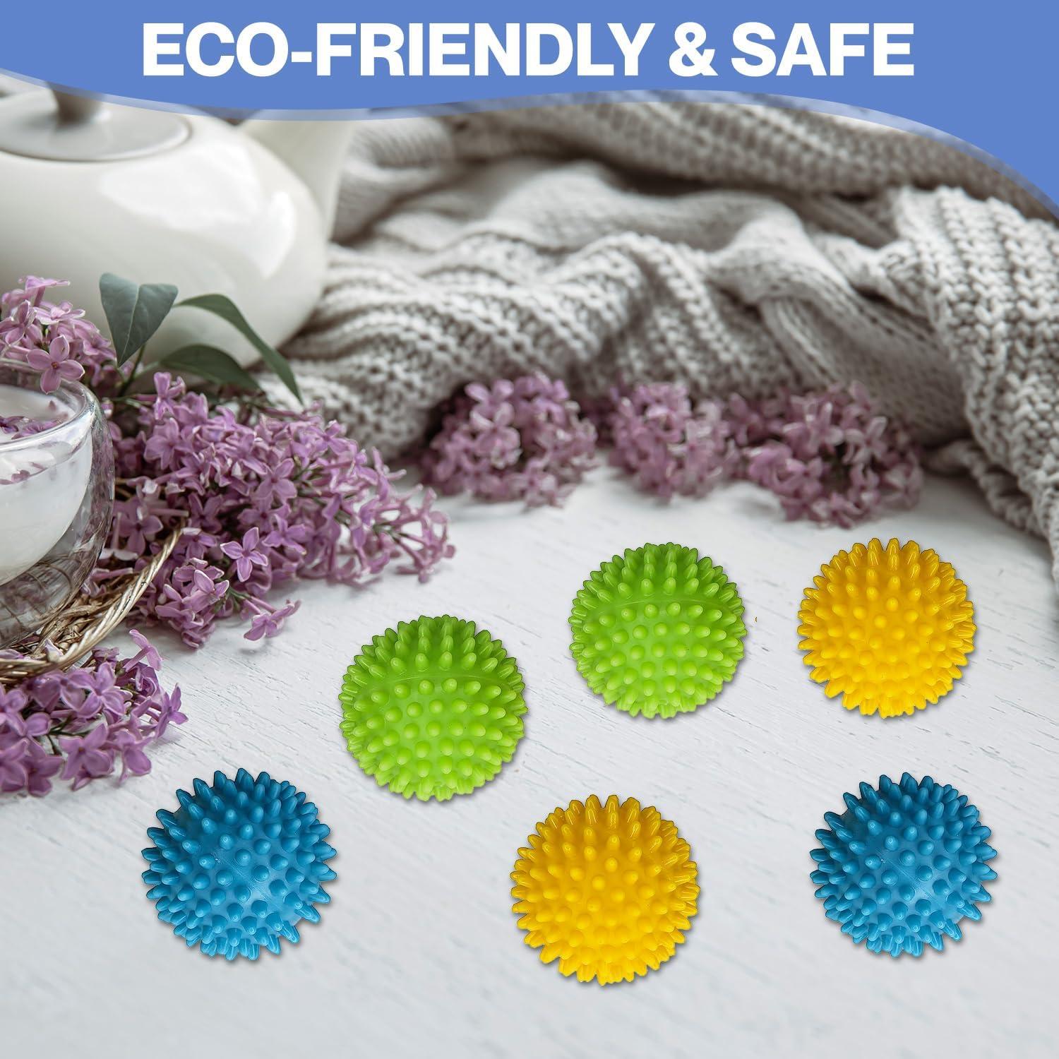 Bolas de Secadora Antiestáticas Lyka - Paquete de 6 Reutilizables