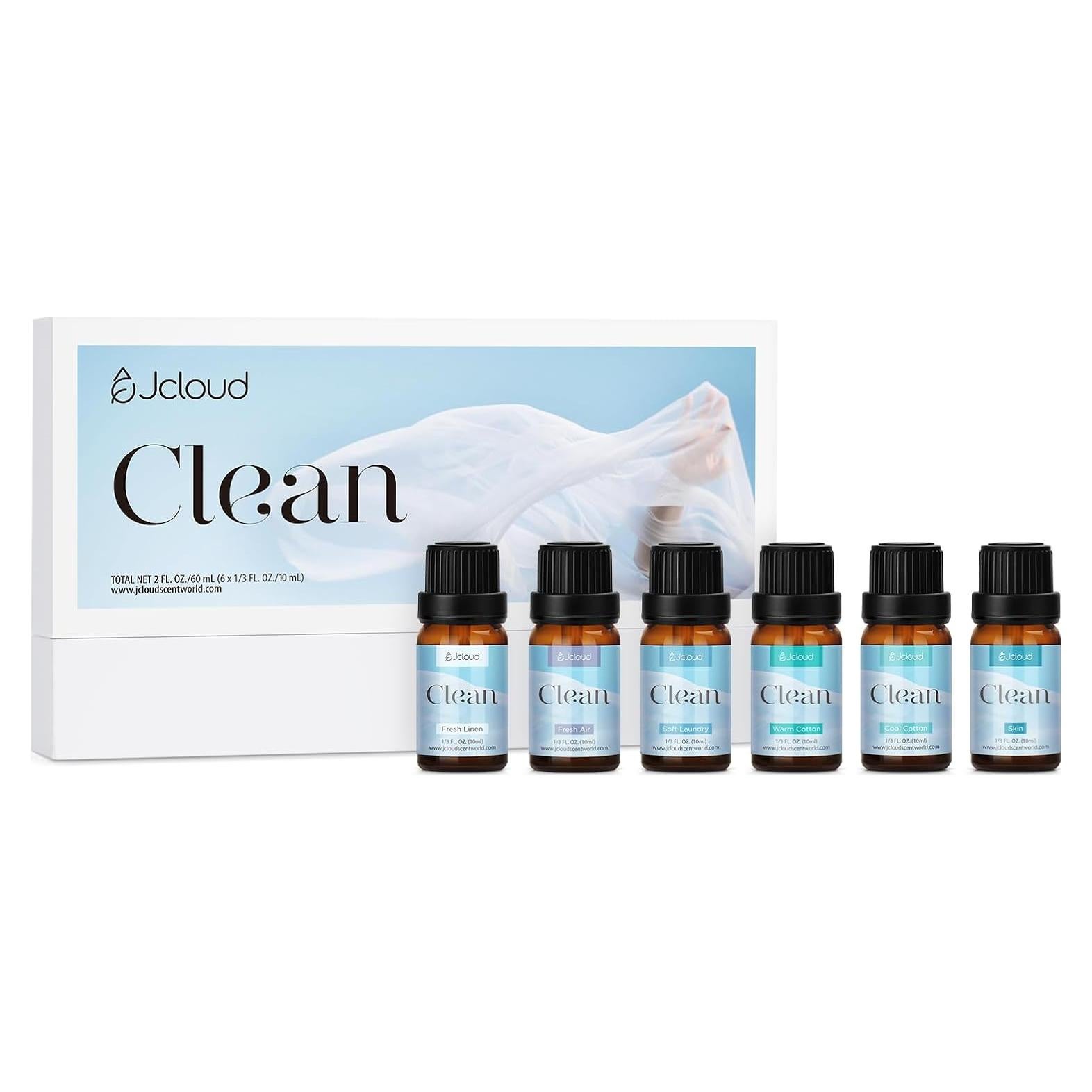 Set de Aceites Esenciales para Lavandería JCLOUD - 6 Aromas 10mL