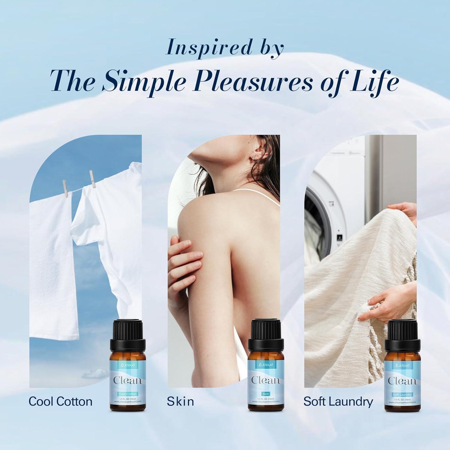 Set de Aceites Esenciales para Lavandería JCLOUD - 6 Aromas 10mL