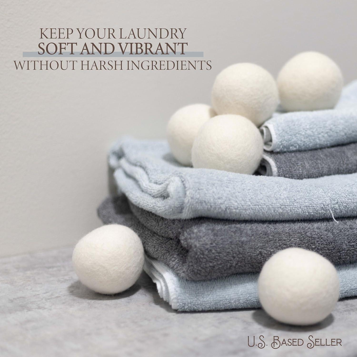 Bolas de Secado de Lana Creekview - 6 Unidades 7cm Sin Fragancia