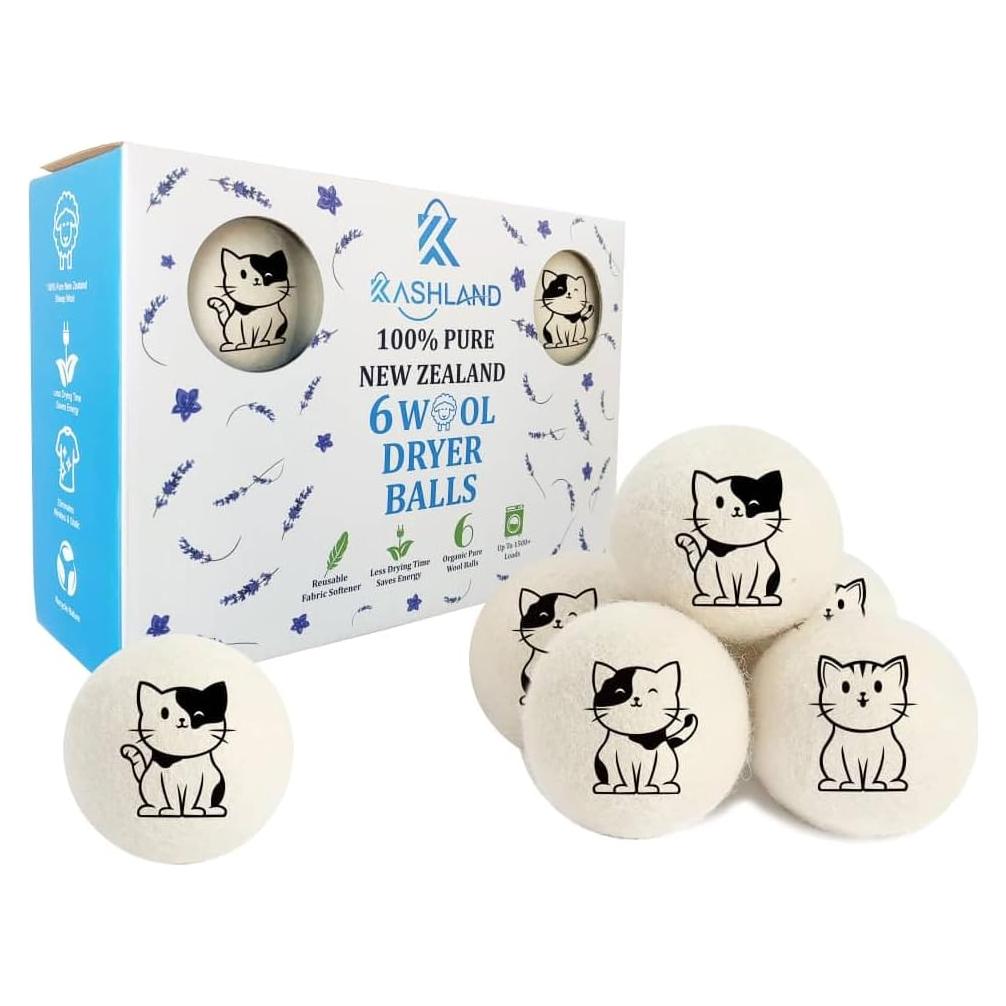 Bolas de Secado de Lana Orgánica KASHLAND XL - 6 Piezas