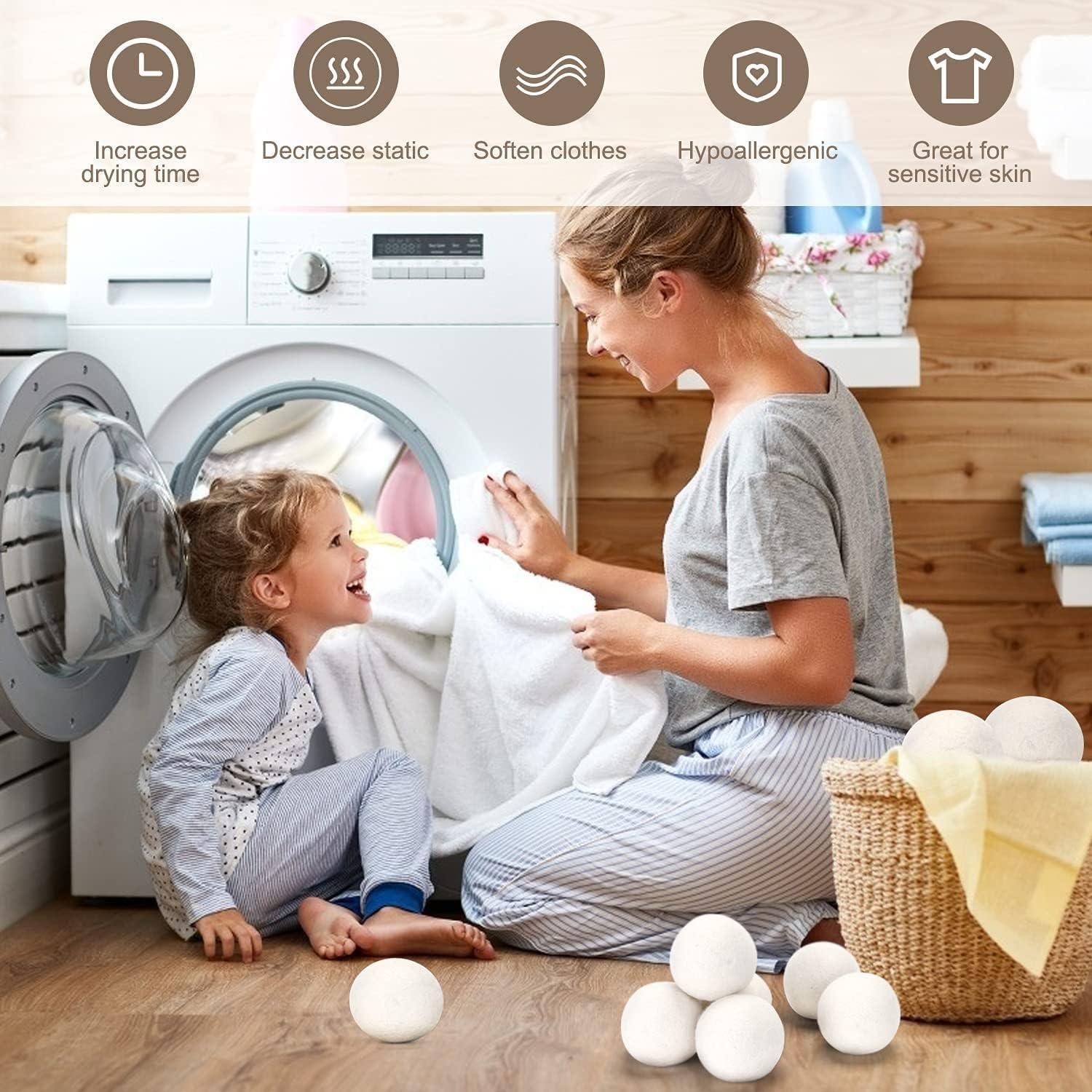 Bolas de Secado de Lana Orgánica KASHLAND XL - 6 Piezas