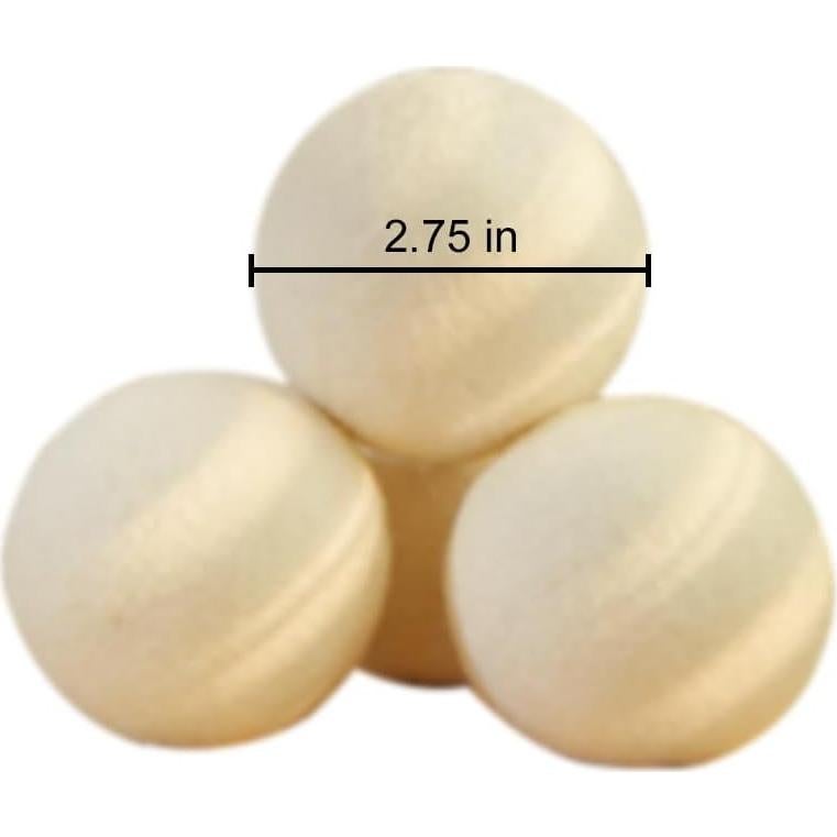Bolas de Secadora de Lana Orgánica Fiybuy - 6 Piezas, Suavizante Natural