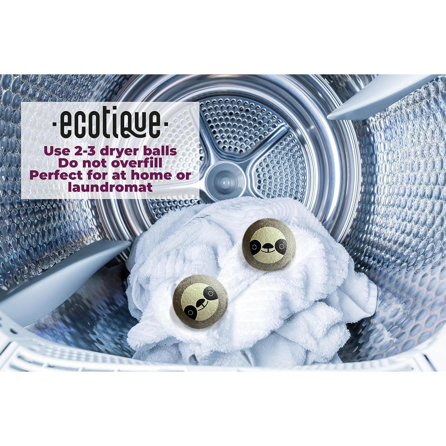 Bolas de Secado de Lana XL Ecotique 100% Natural 6-Pack