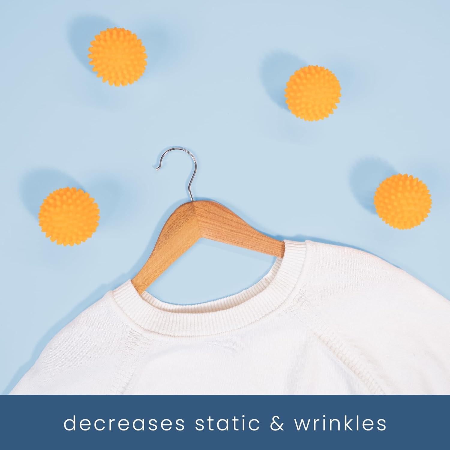 Pelotas de Secado Reutilizables S&T INC. Naranja 6 Piezas 6.35 cm