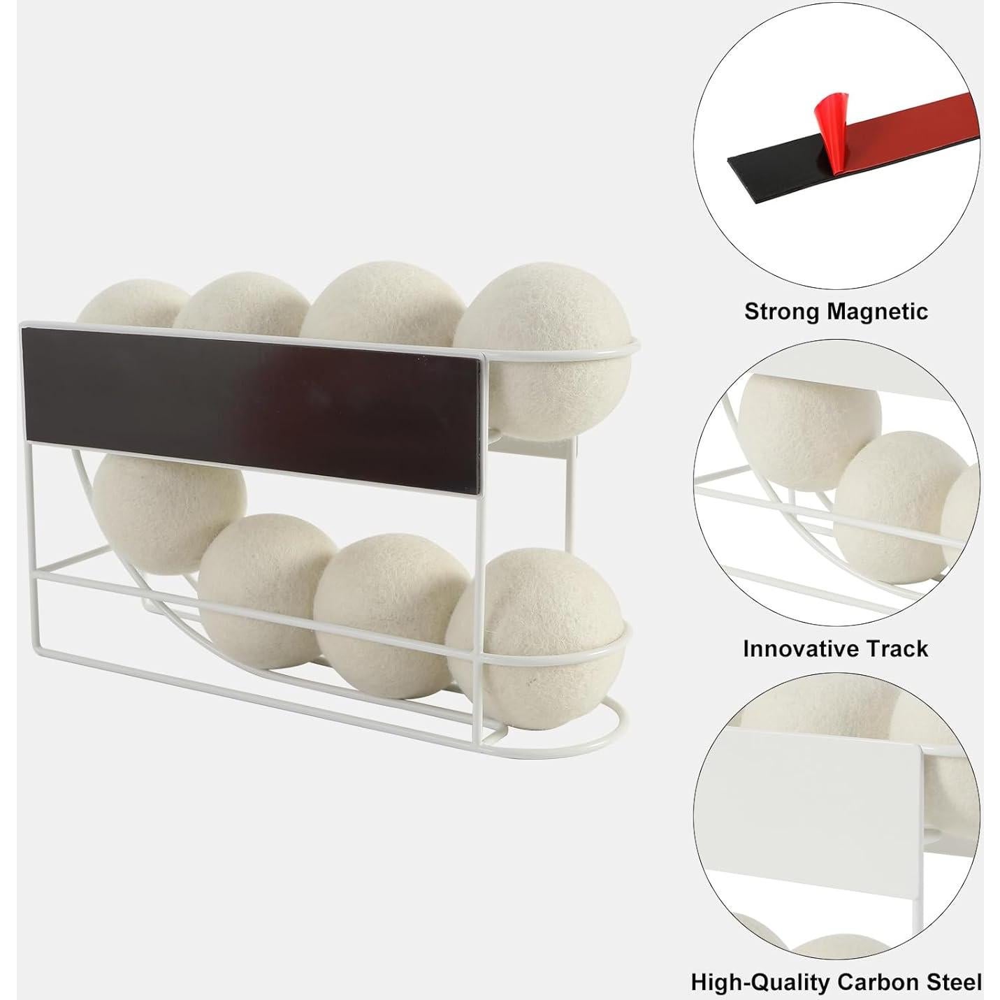 Soporte Magnético para Pelotas de Secadora ROLIZOE 8 Pelotas