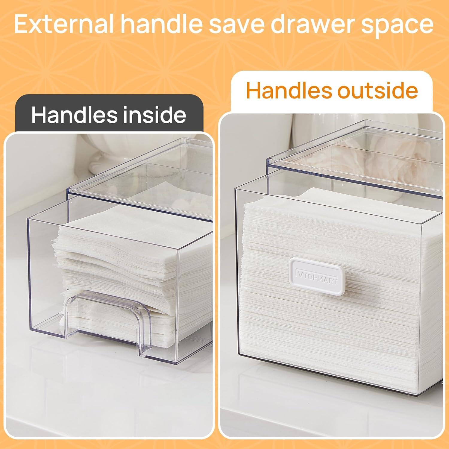 Vtopmart 2 Cajones Apilables para Almacenamiento de Lavandería