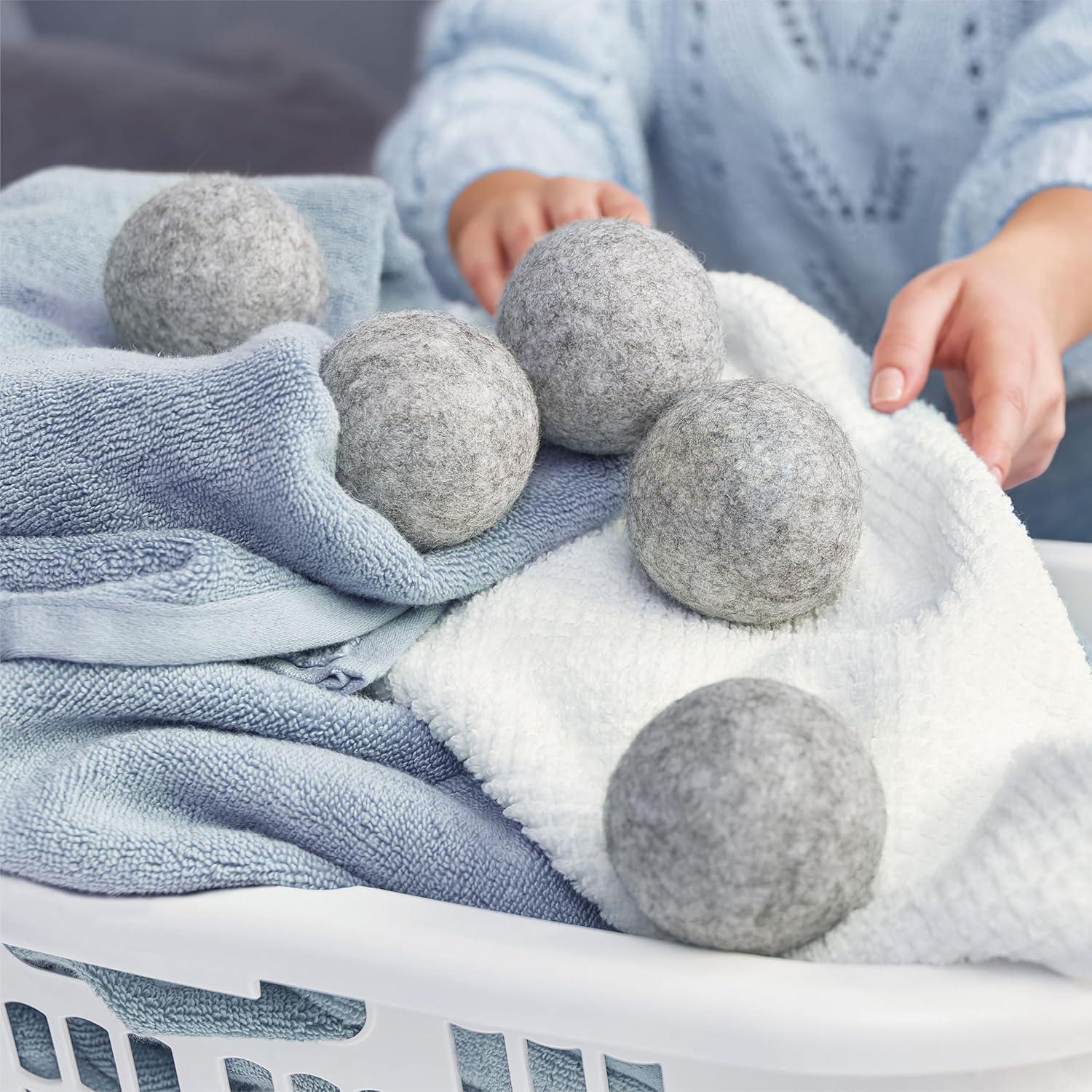 GLEENER Dots para Secadora - 3 Bolas de Lana Natural