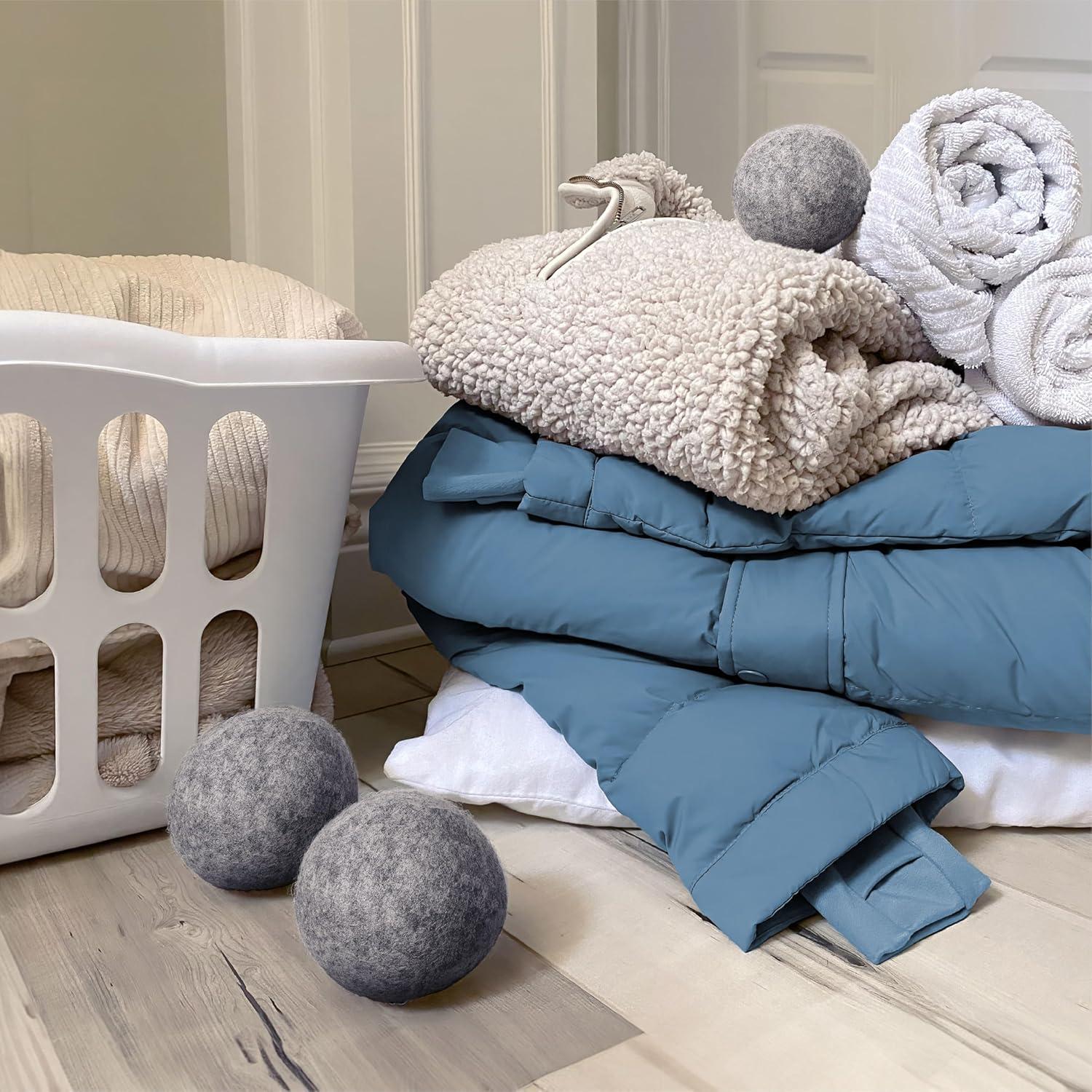 GLEENER Dots para Secadora - 3 Bolas de Lana Natural