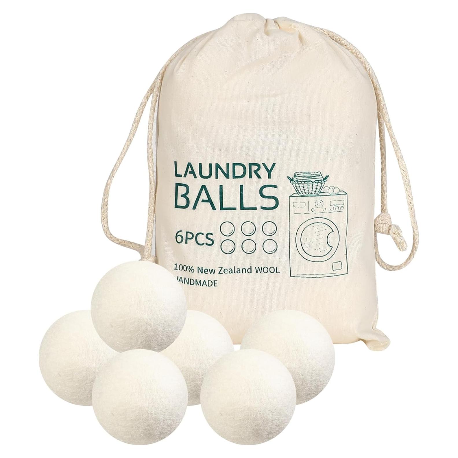 Bolas de Secado de Lana ILSSLI Set de 6 Reutilizables Ecológicas