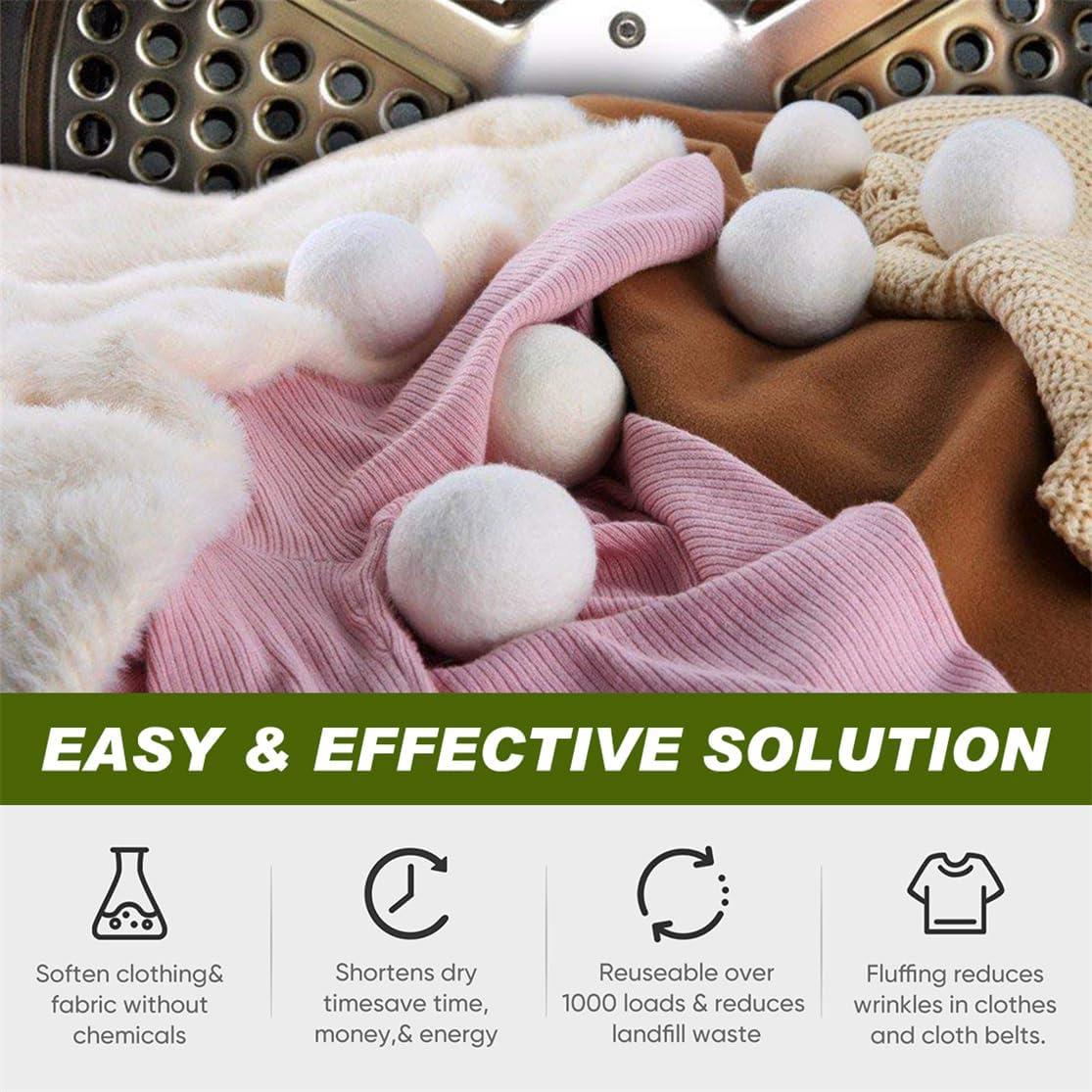 Bolas de Secado de Lana ILSSLI Set de 6 Reutilizables Ecológicas