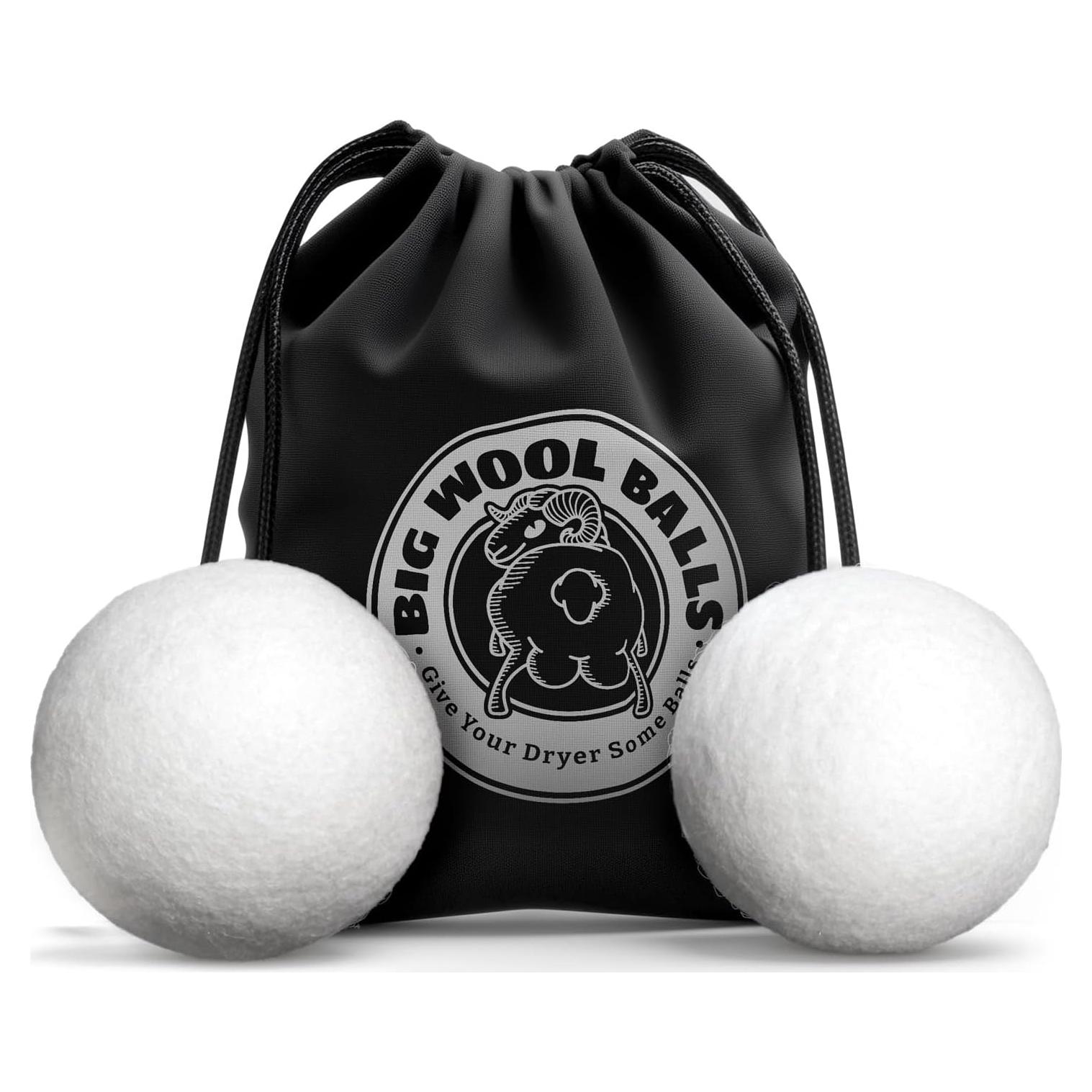 Bolas de Secadora de Lana XXL 10cm BigWoolBalls - 100% Orgánica