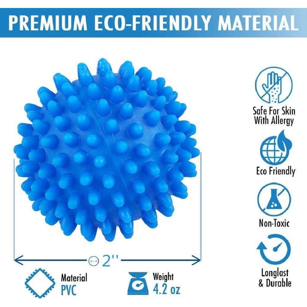 Bolas de Secadora de Ropa Liliangzhi - Paquete de 4 Azul 6.6cm