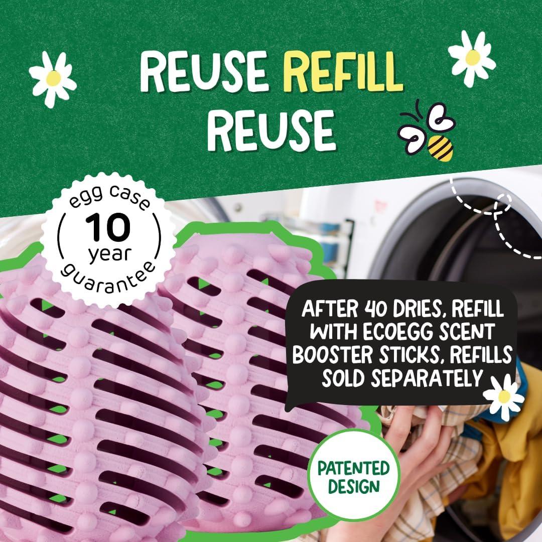 Bolas de Secado Ecoegg - Paquete de 2, Suaviza y Ahorra Energía