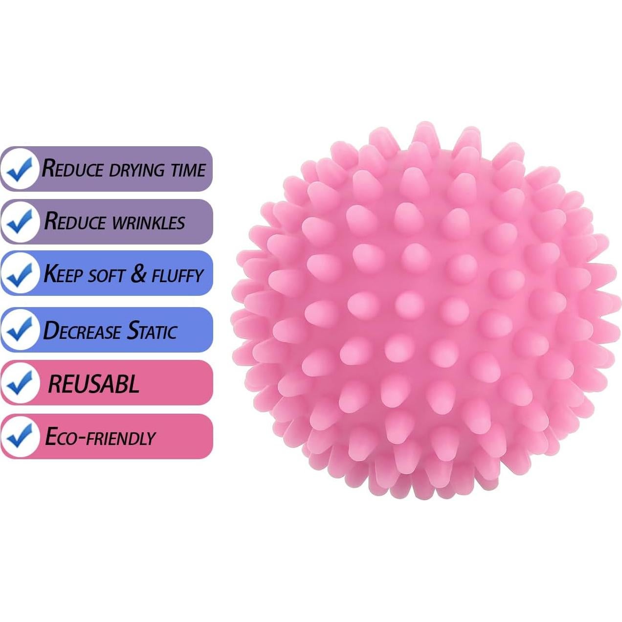 Bolas de Secado Reutilizables SGZN - Set de 6 Colores Mezclados