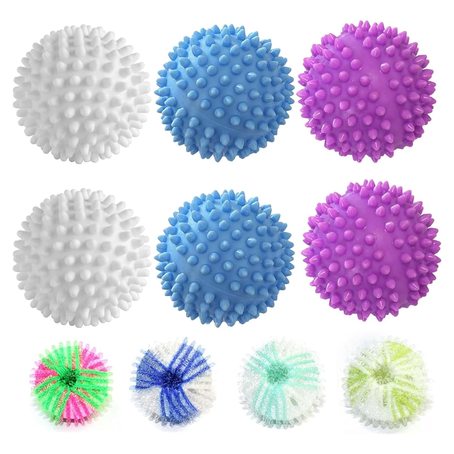 Set de 6 Pelotas de Secadora y 4 Removedores de Pelo Xxshcdz