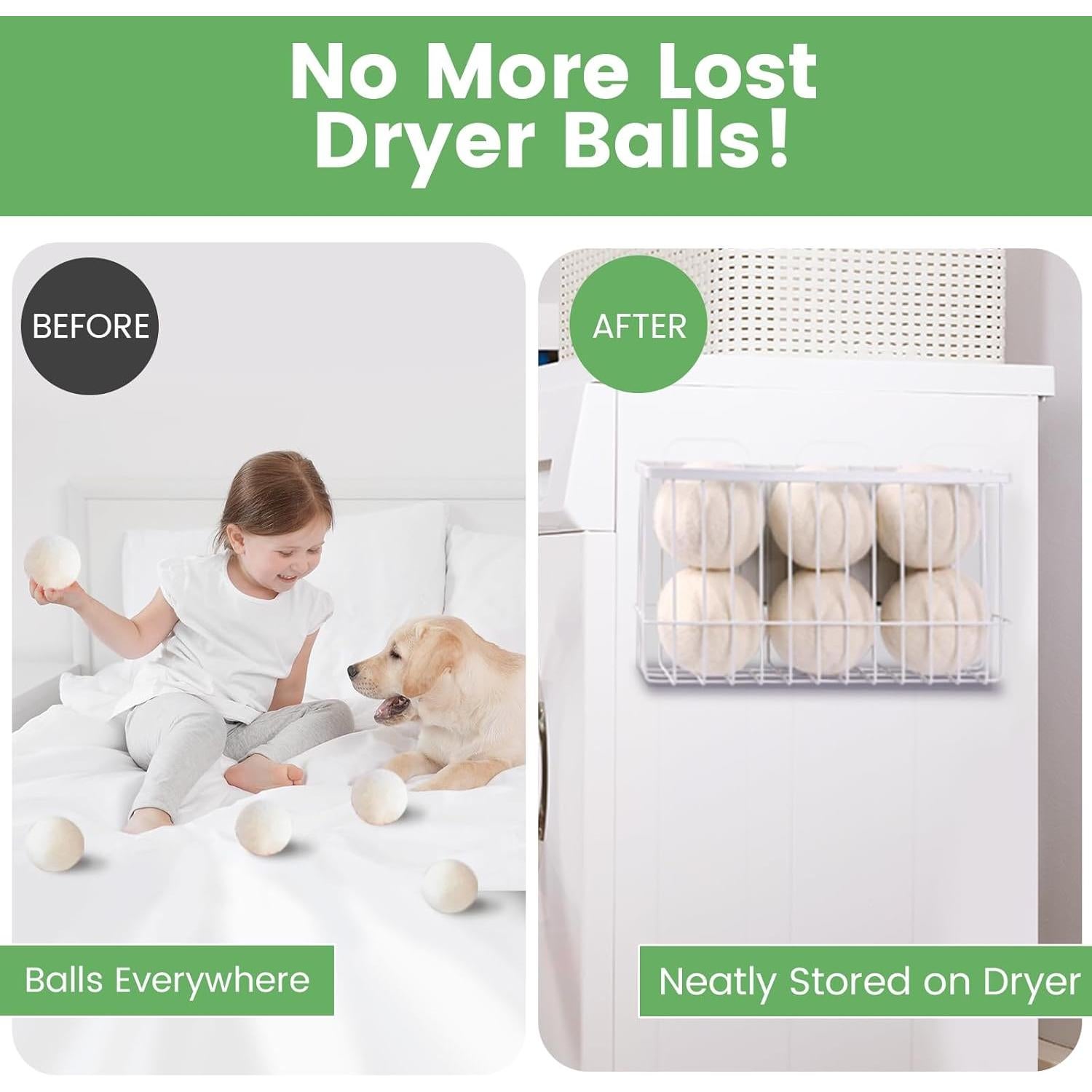 Soporte Magnético para Pelotas de Secadora JUNLYNEST - Almacenamiento Eficiente