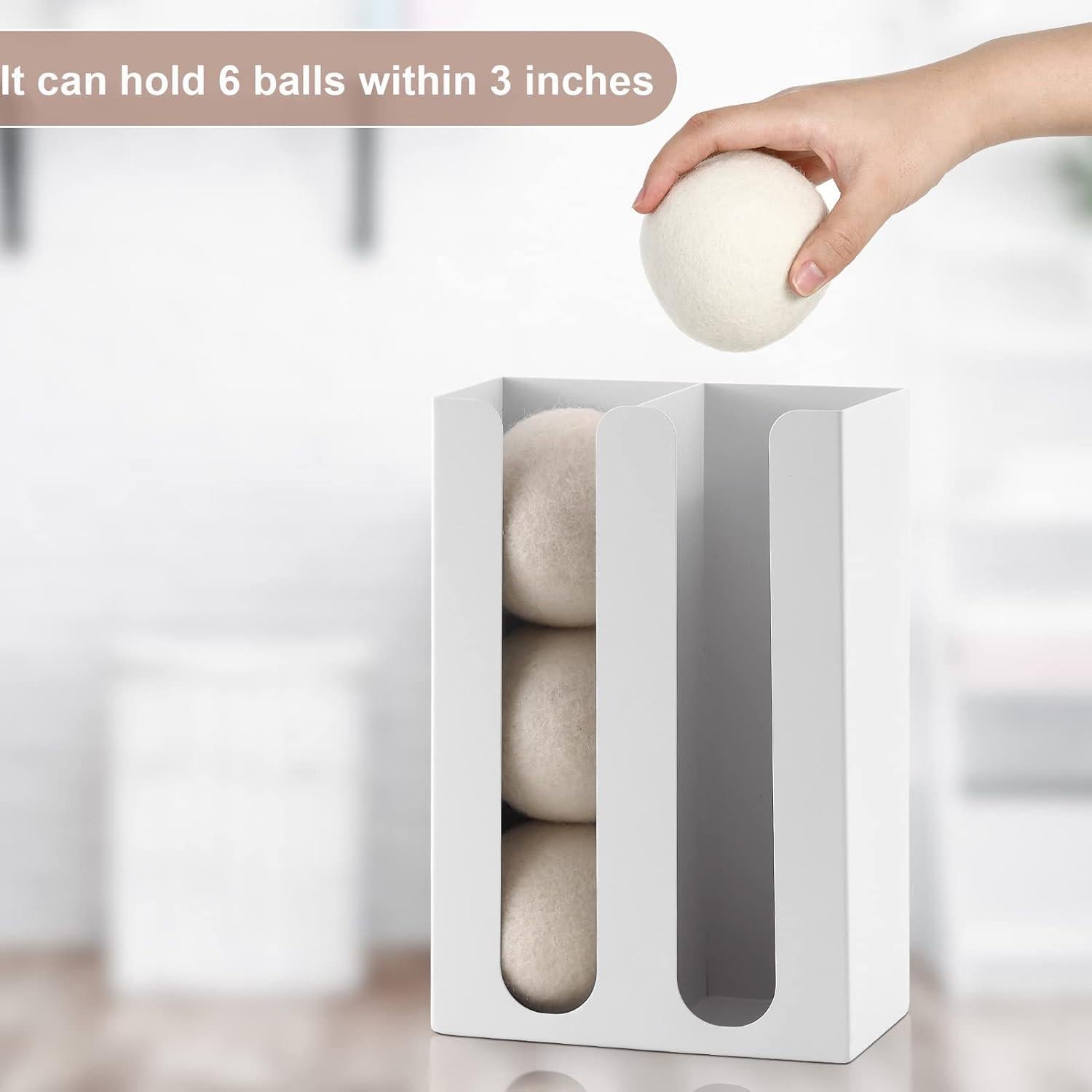 Soporte Magnético para Pelotas de Secadora SUBEKYU Blanco