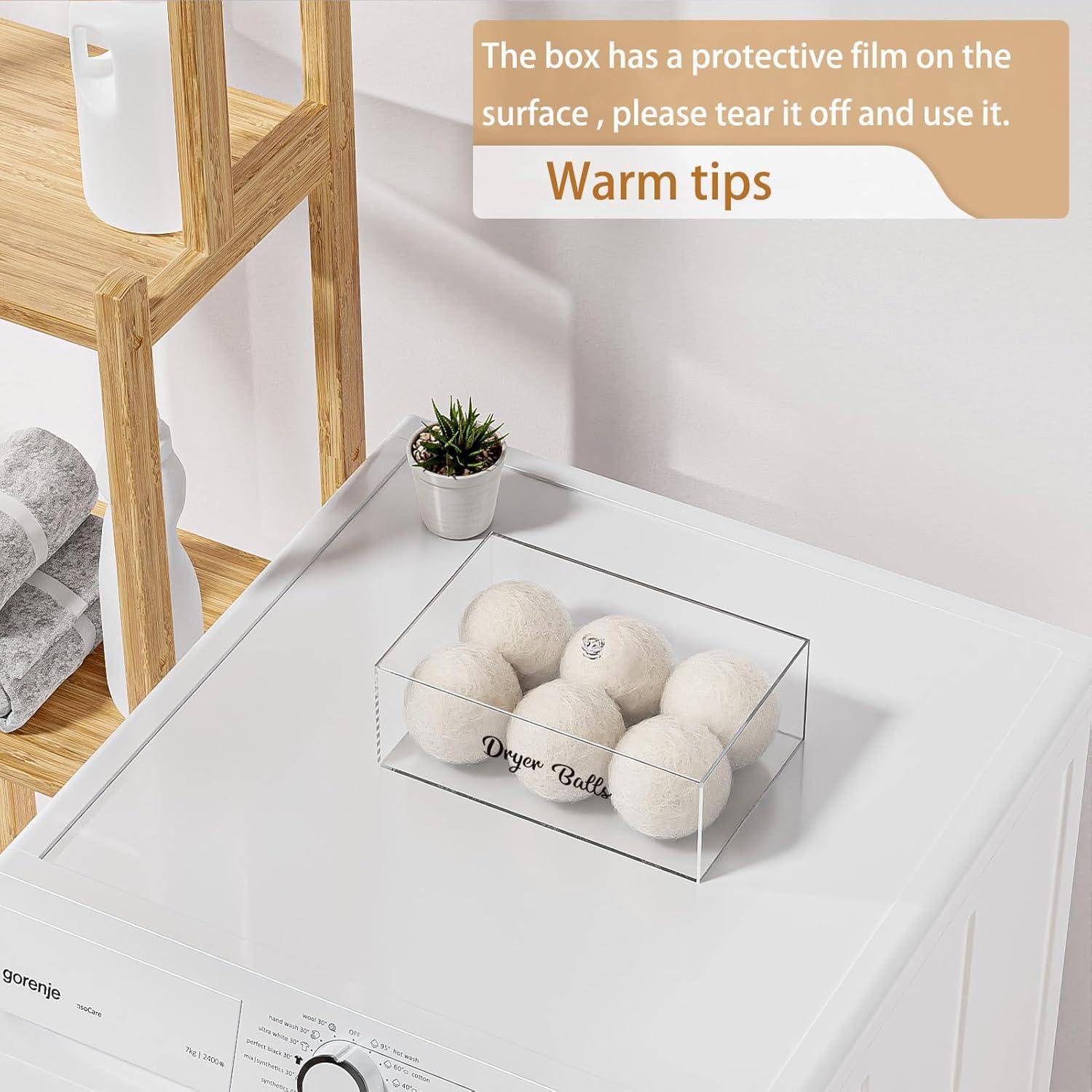 Contenedor Acrílico para Pelotas de Secadora 23.88x15.75cm