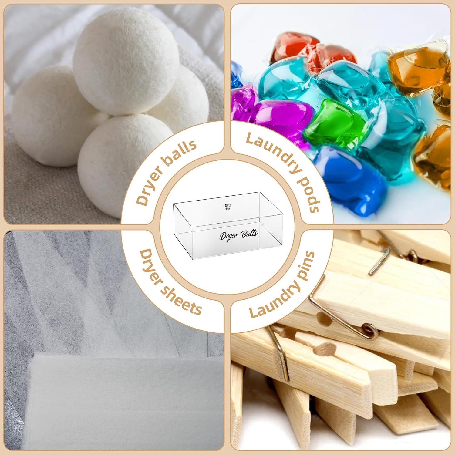 Contenedor Acrílico para Pelotas de Secadora 23.88x15.75cm