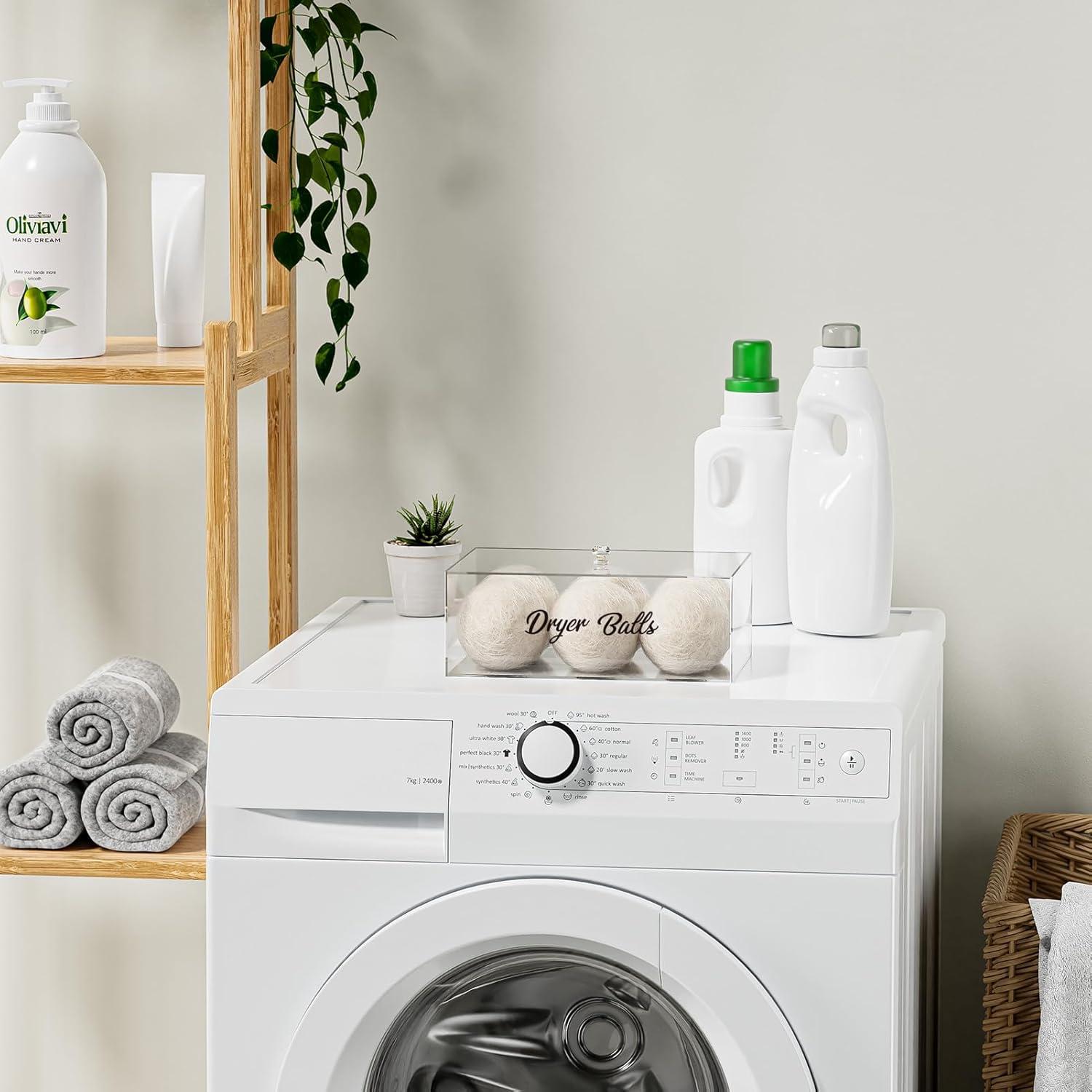 Contenedor Acrílico para Pelotas de Secadora 23.88x15.75cm