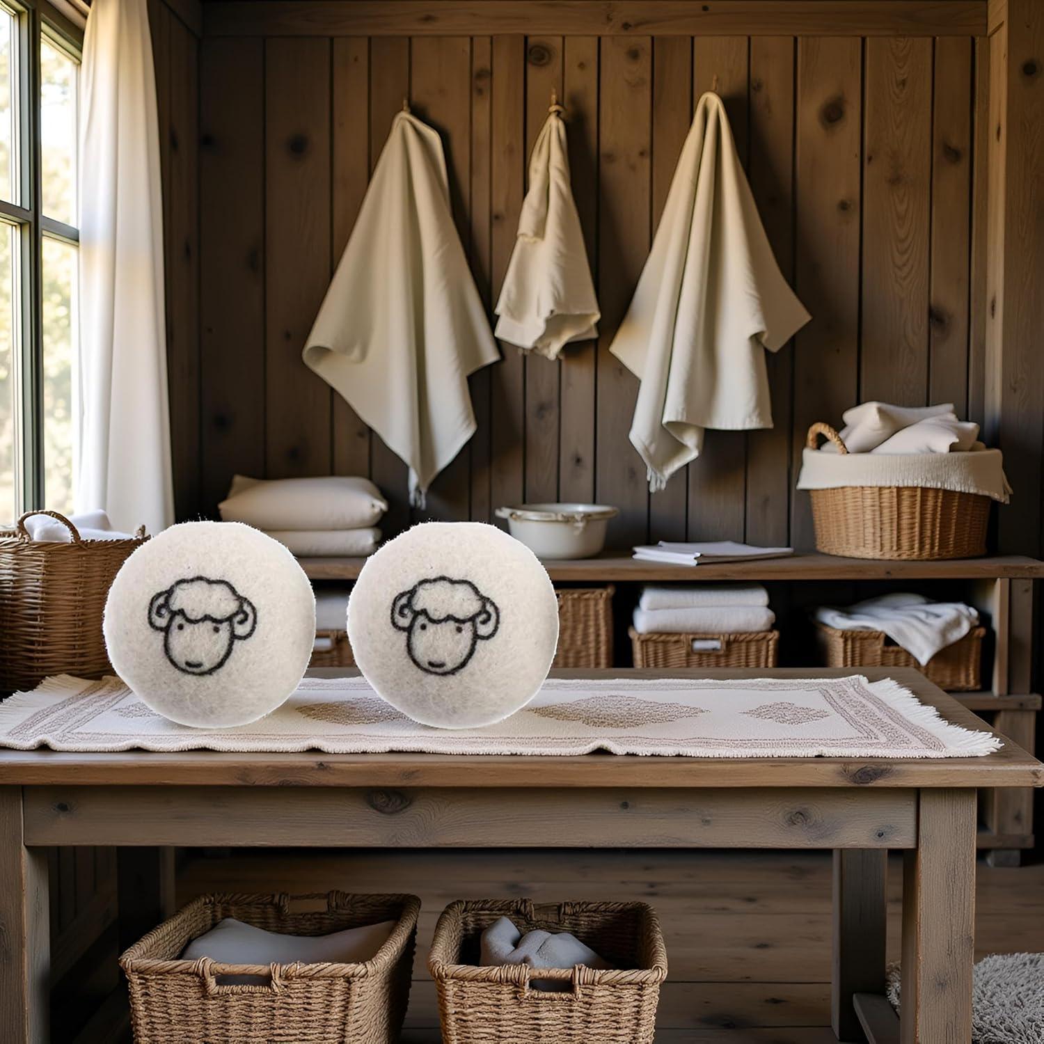 Bolas de Secadora de Lana Jizlan - Set de 2 Pcs Reutilizables